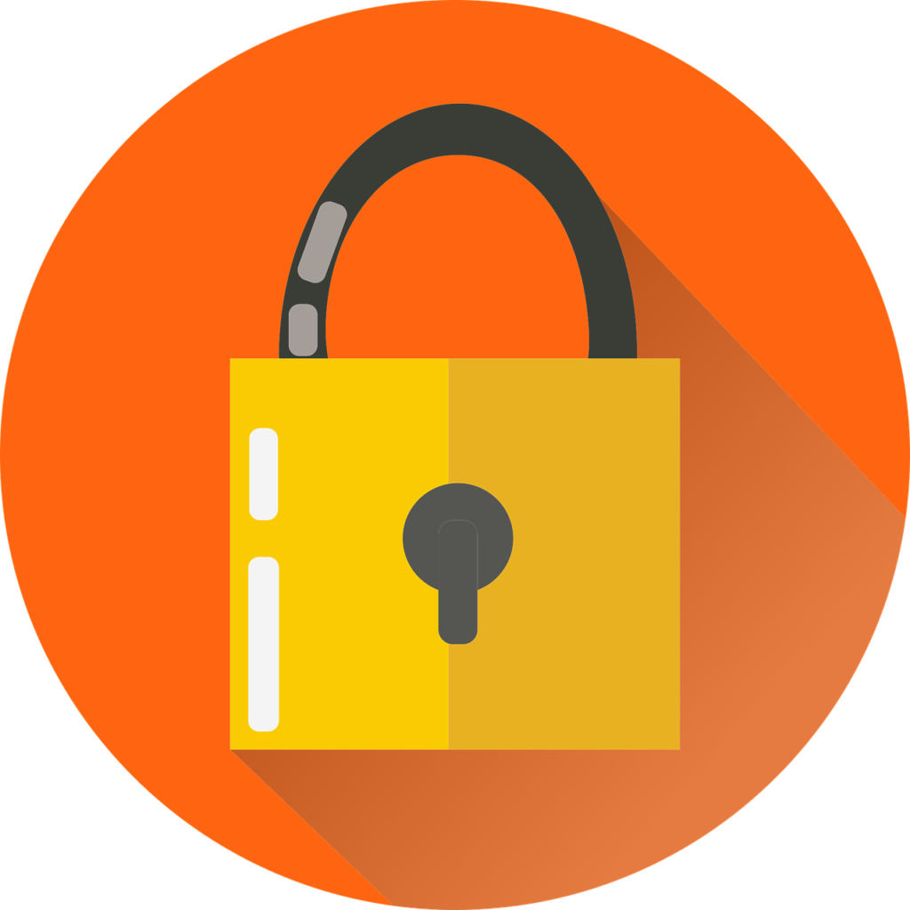 Free lock security key vector