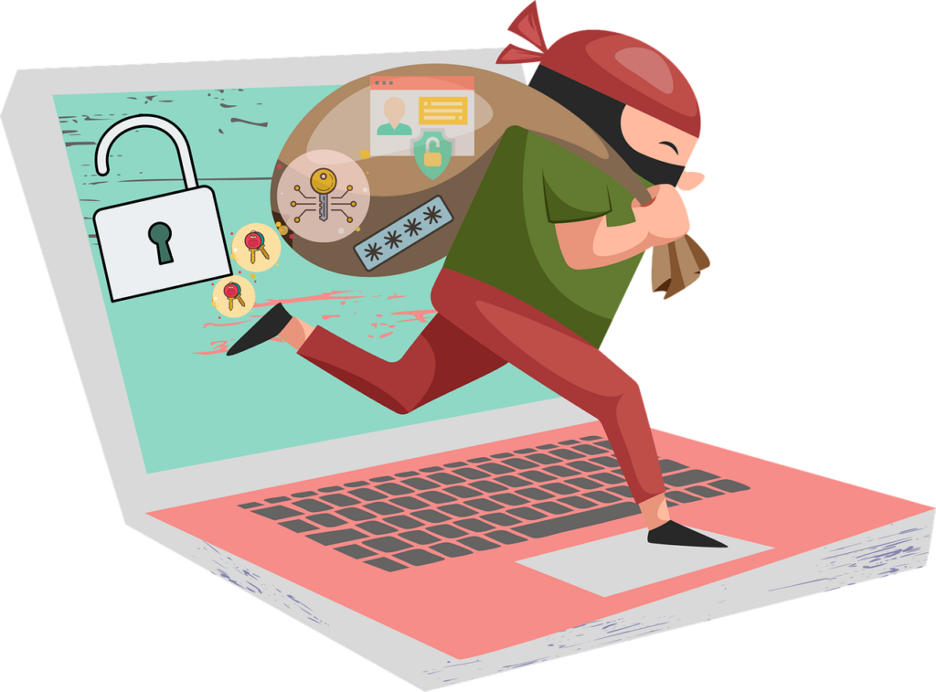 Free cybersecurity computer security hacking vector